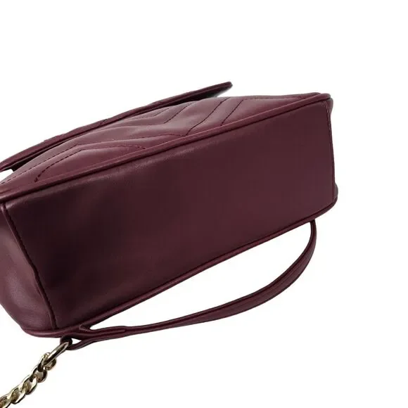 Summer & Rose Crossbody Bag Burgundy Top Handle - Picture 6 of 10